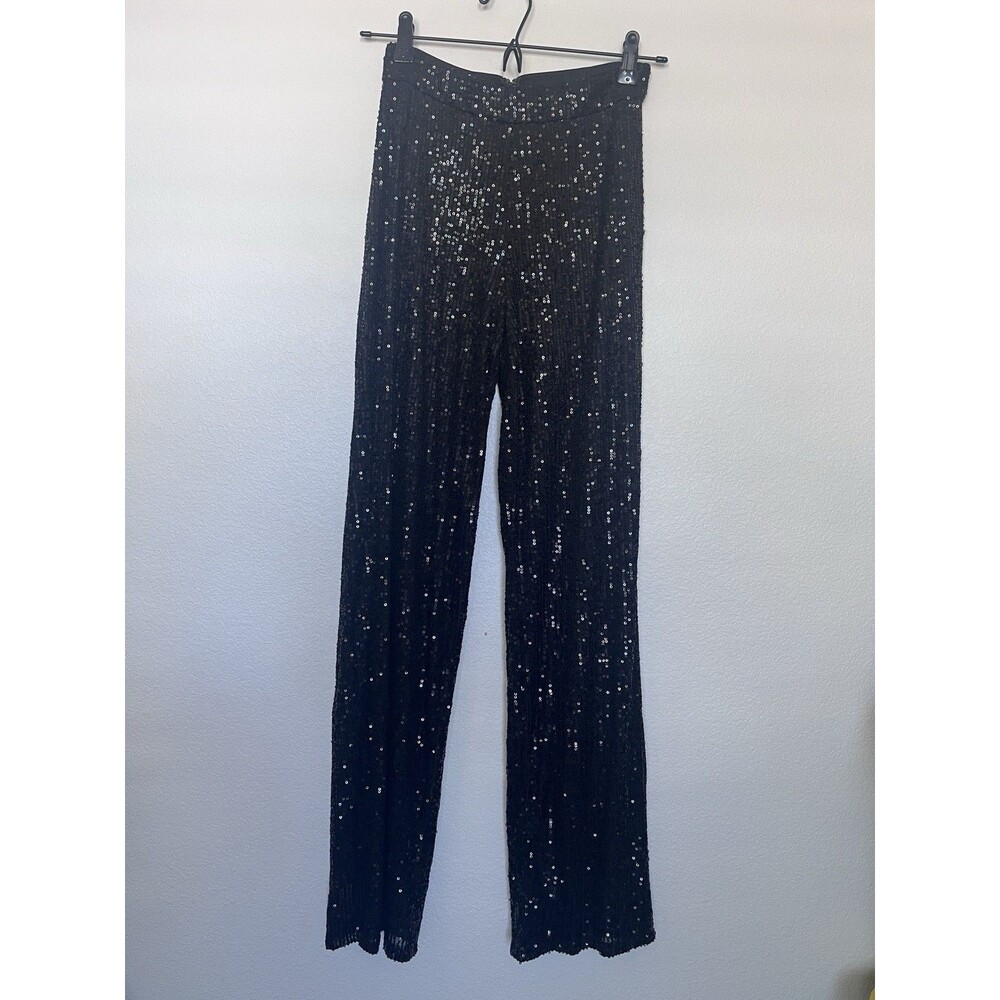New Women’s Black Sequin Pants Size XS